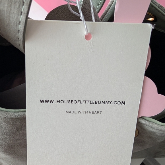 House Of Little Bunny Yumi Gray Suede Women's Bag - Picture 5 of 9